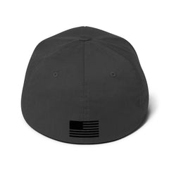 Perceptive Outdoors Pig Logo Dark Grey/Black Structured Twill Flexfit Cap